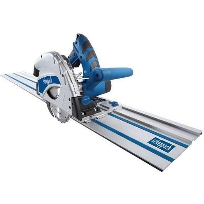 Sierra sumergible SCHEPPACH Pl55 - Con hoja de 160 mm, 2 rieles de 700 mm, 1 conector de riel y 1 antivuelco Sierra sumergible SCHEPPACH Pl55 - Con hoja de 160 mm, 2 rieles de 700 mm, 1 conector de riel y 1 antivuelco