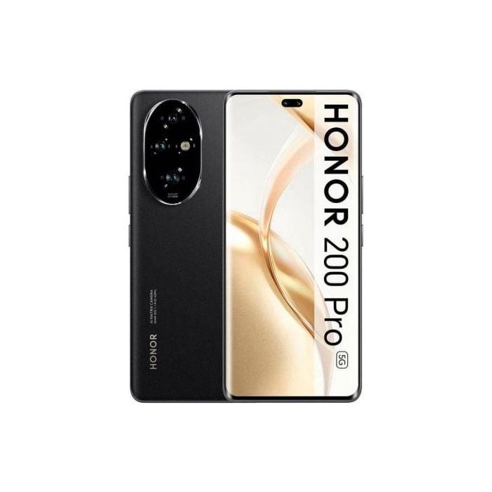 Smartphone Honor 200 Pro 12GB/ 512GB/ 6.78"/ 5G/ Negro Smartphone Honor 200 Pro 12GB/ 512GB/ 6.78"/ 5G/ Negro