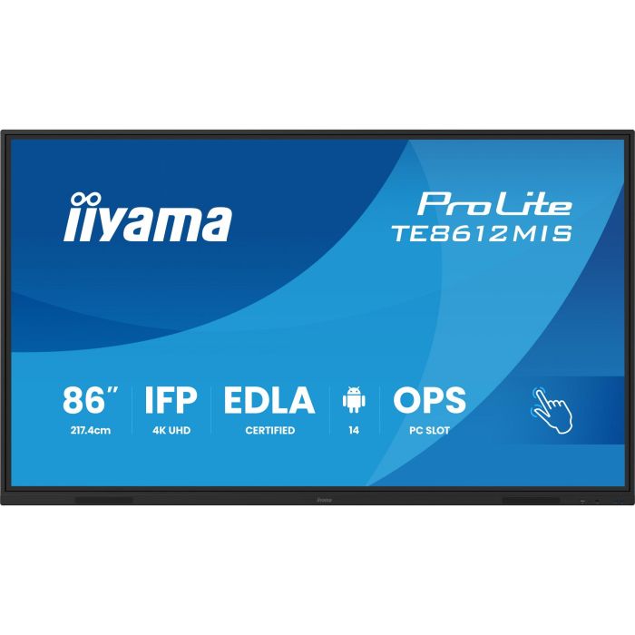 IIYAMA TE8612MIS Panel Táctil Interactivo 86" (217cm) IPS 4K UHD Multi-Touch VGA/HDMI/USB-C Android 14 1 IIYAMA TE8612MIS Panel Táctil Interactivo 86" (217cm) IPS 4K UHD Multi-Touch VGA/HDMI/USB-C Android 14 1