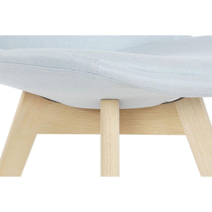 DKD Home Decor Silla Scandi Azul Acolchada de Haya, Colección Jiete Basics, Altura Asiento 47 cm, 48x56x83 cm 2 DKD Home Decor Silla Scandi Azul Acolchada de Haya, Colección Jiete Basics, Altura Asiento 47 cm, 48x56x83 cm 2