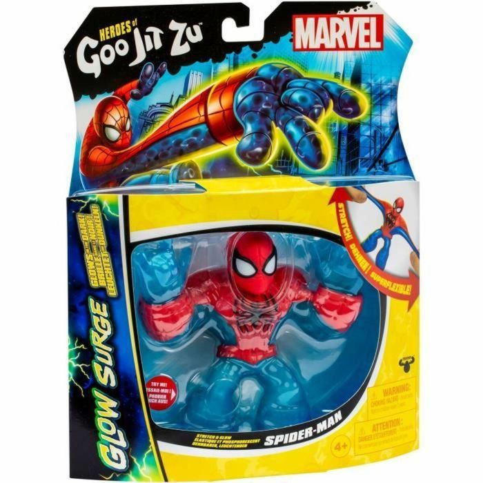 Heroes Of Goo Jit Zu Spiderman Glow Surge 11cm MARVEL Figura luminosa y extensible HER0630996427132 3