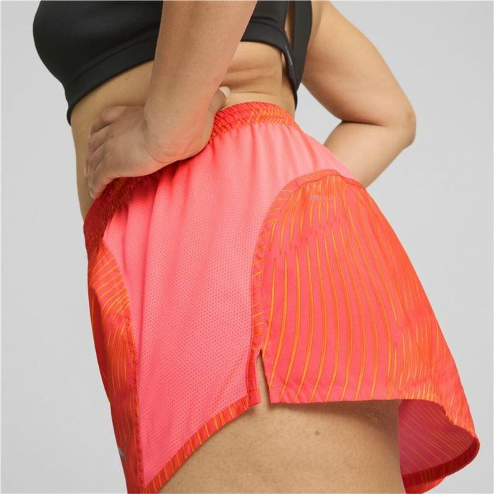 Pantalones Cortos Deportivos para Mujer Puma Puma Run Favorite Aop Velocity 3" Rojo 1