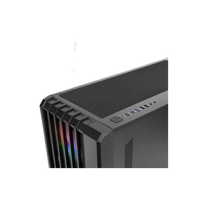 Mars Gaming Caja Gaming Semitorre MC-VAULT, con 4 Ventiladores ARGB y Ventana Cristal Templado, ATX, MicroATX, Mini-ITX, Espacio Gráfica 358mm