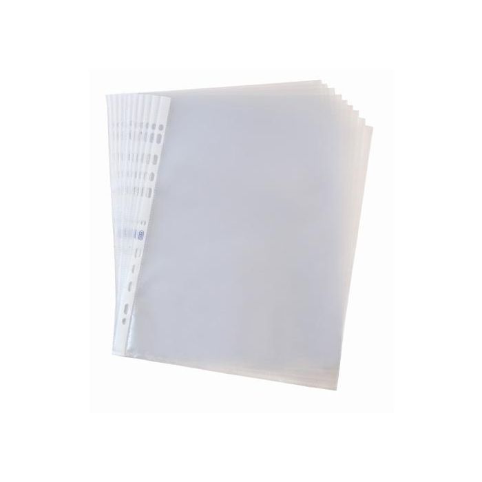 Elba Fundas Multitaladro 16 Pp Cristal Folio 70 Micras Standard -100 Unidades-