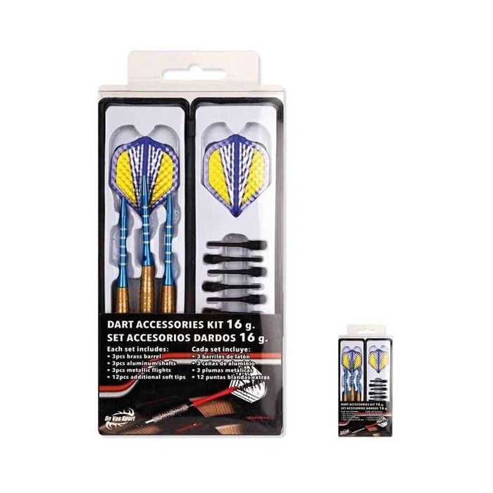 Estuche con 3 dardos 16 gr. metalizados 2 Estuche con 3 dardos 16 gr. metalizados 2