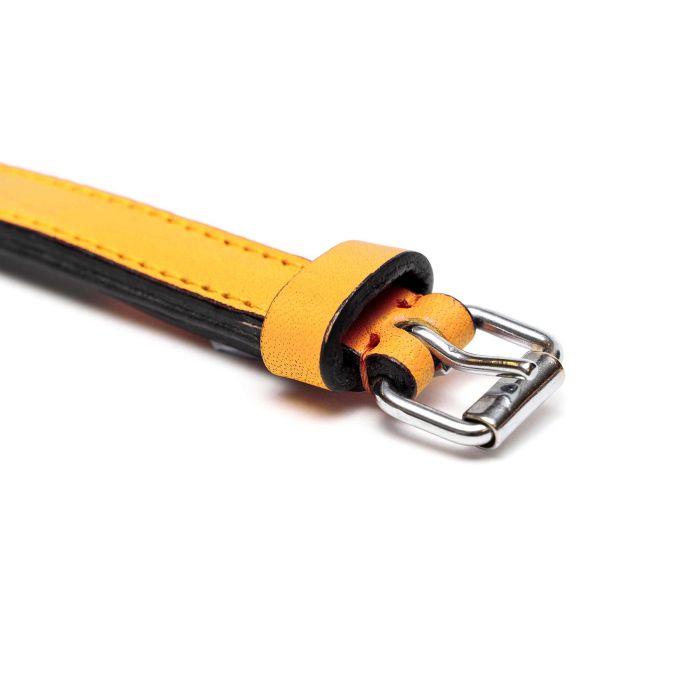 Gloria Collar Piel Acolchado 35 cm X 15 mm Amarillo Suave Triple Capa para Perro 5 Gloria Collar Piel Acolchado 35 cm X 15 mm Amarillo Suave Triple Capa para Perro 5