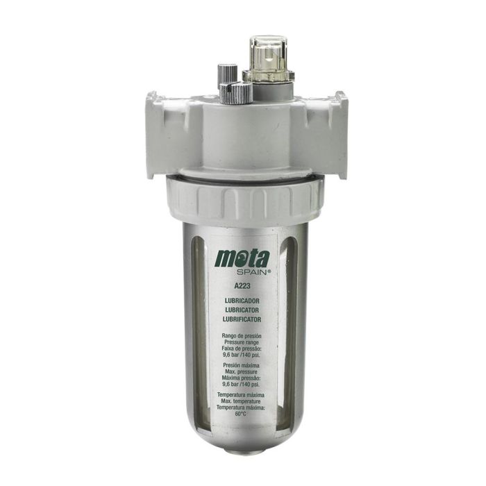 Mota Herramientas Lubricador A223 para Compresores de Aire, Rango de Presión 0,7-8,3bar/10-120psi
