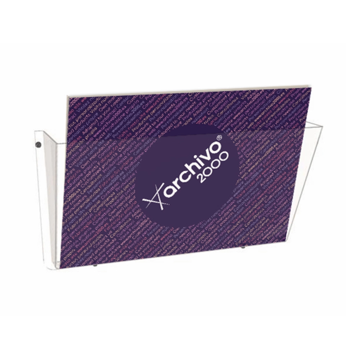 Portadocumentos Mural A4 Horizontal 1 Compartimento Cristal 1