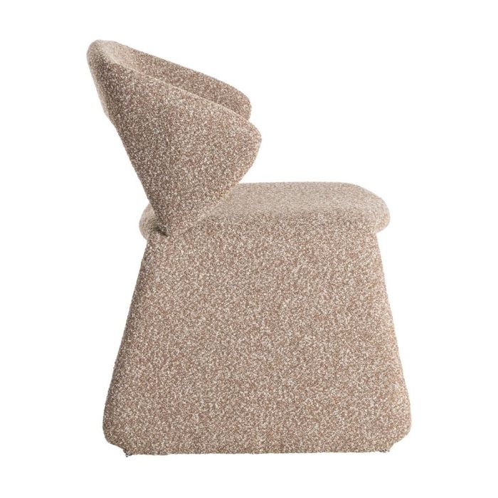 Silla Beige Tejido Salón 59 X 63 X 81 cm