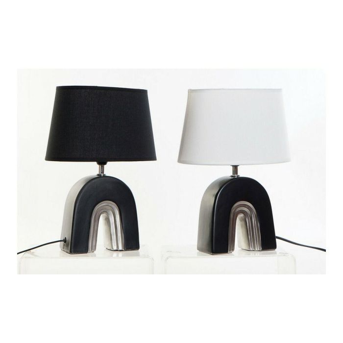 Lampara Sobremesa Moderno DKD Home Decor Negro Blanco 16 x 32 x 23 cm (2 Unidades) 1 Lampara Sobremesa Moderno DKD Home Decor Negro Blanco 16 x 32 x 23 cm (2 Unidades) 1