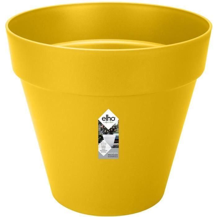 Loft Urban Round Pot - Plastic - Pilled - Tank - con ruedas - Ø40 - Ocher Loft Urban Round Pot - Plastic - Pilled - Tank - con ruedas - Ø40 - Ocher