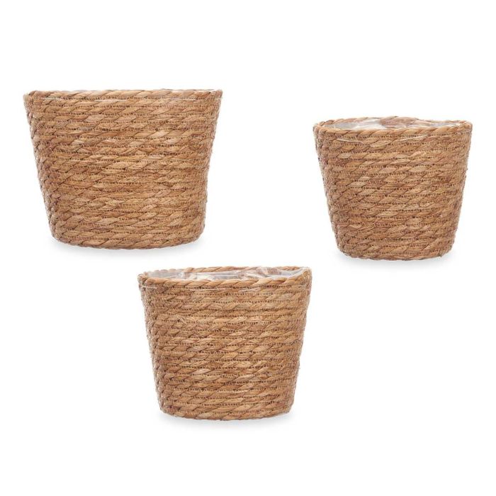 Giftdecor Set 3 Cestos Redondos Esparto Medianos Pequeños 23x18x23cm Natural (Set de 8) 1 Giftdecor Set 3 Cestos Redondos Esparto Medianos Pequeños 23x18x23cm Natural (Set de 8) 1