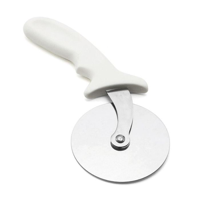 TABLECRAFT - 4106W/3 - Pack de 3 unidades - Rueda corta pizza - 10 cm de largo - Mango blanco