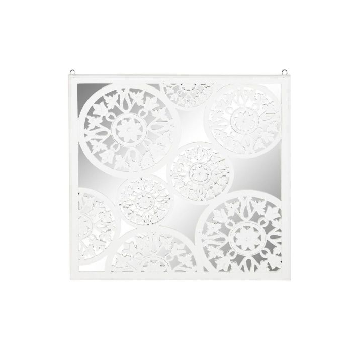 Decoracion Pared Romantico DKD Home Decor Blanco 1.5 x 90 x 90 cm