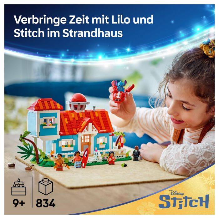 LEGO 43268 Casa de playa de Disney Lilo & Stitch para niños y fans 16