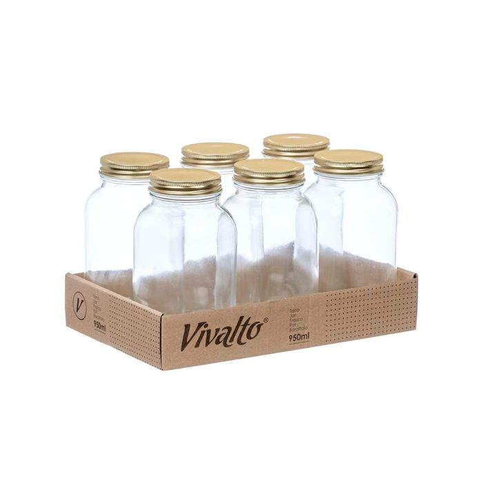 Tarro Conserva 950Ml Vivalto 9X18CM (12 Unidades) 2 Tarro Conserva 950Ml Vivalto 9X18CM (12 Unidades) 2