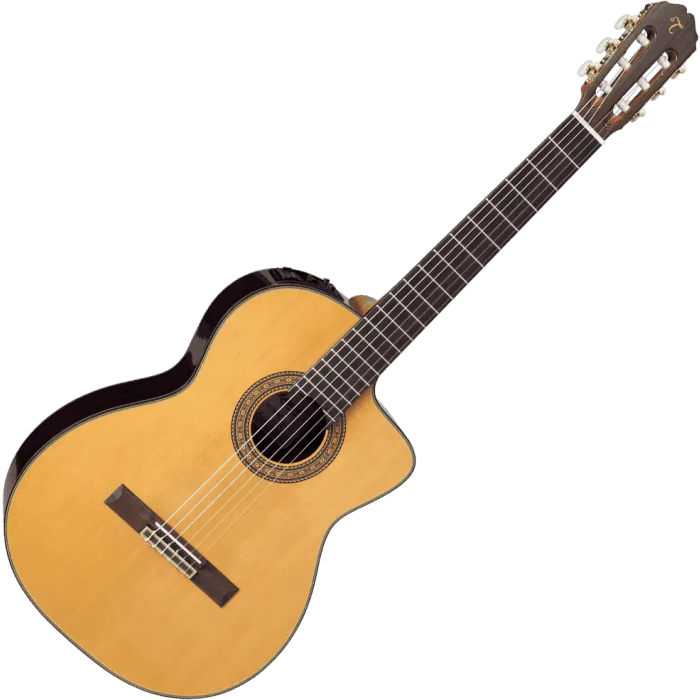 Takamine Guitarra Clasica EC132SC E/A Natural Cutaway CT4Dx 3