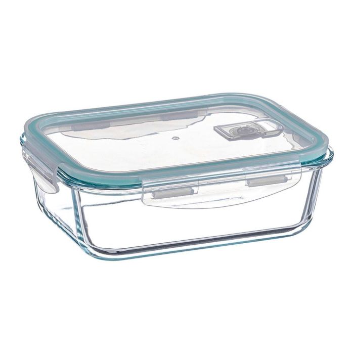 Kozina Fiambrera de Borosilicato Rectangular Hermética 630 ml - Apta para Horno, Microondas y Congelador