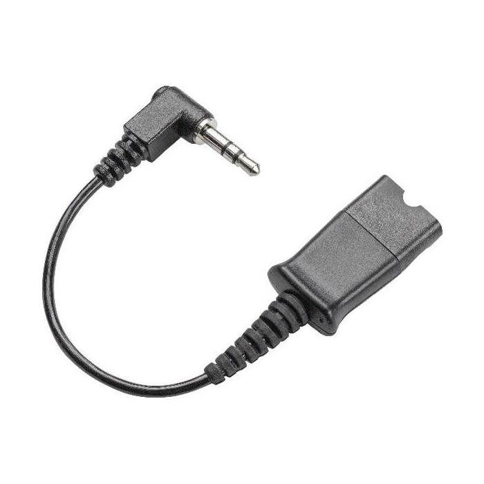 POLY 3.5mm to QD Cable 3M para EncorePro 300, 500, 700 Series – Cable de 3 metros, Negro