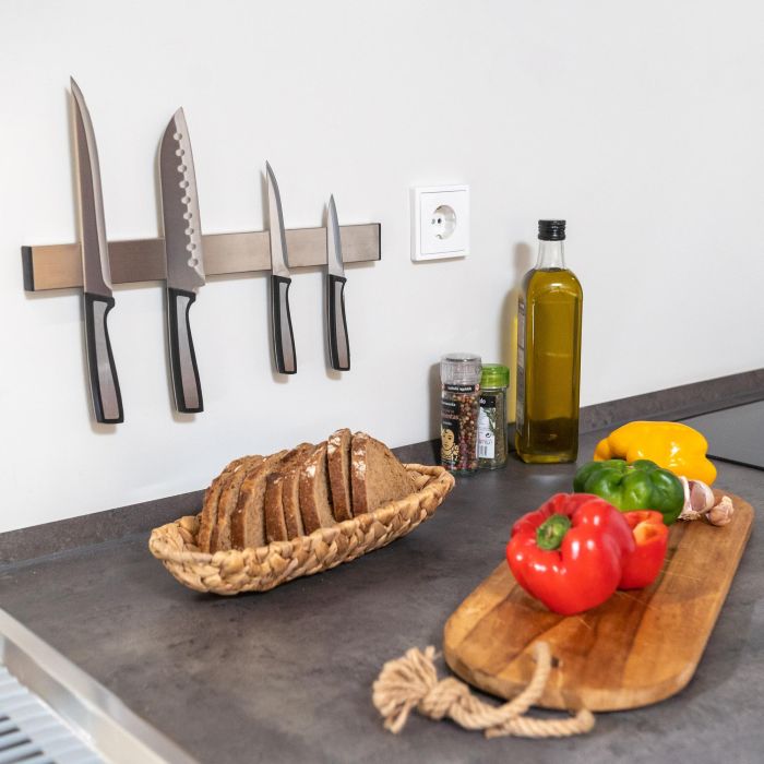 Emuca Barra magnética para cuchillos de cocina, Acero inoxidable 5 Emuca Barra magnética para cuchillos de cocina, Acero inoxidable 5