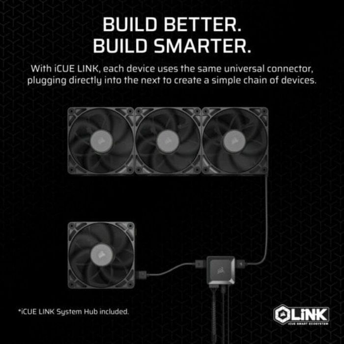 CORSAIR CO-9051043-WW iCUE LINK RX140 Max Ventilador Único para Refrigeración de PC 10 CORSAIR CO-9051043-WW iCUE LINK RX140 Max Ventilador Único para Refrigeración de PC 10