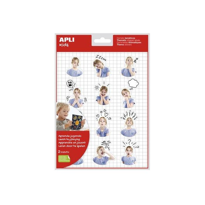 Gomets Apli Bolsa 2H Removibles Emociones 24 Uds. (15169) (Set de 5)