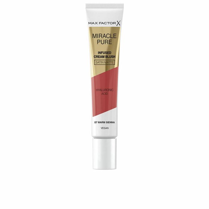 Max Factor Miracle Pure Colorete #07-Warm Sienna 15 ml - Rubor de Larga Duración con Ácido Hialurónico