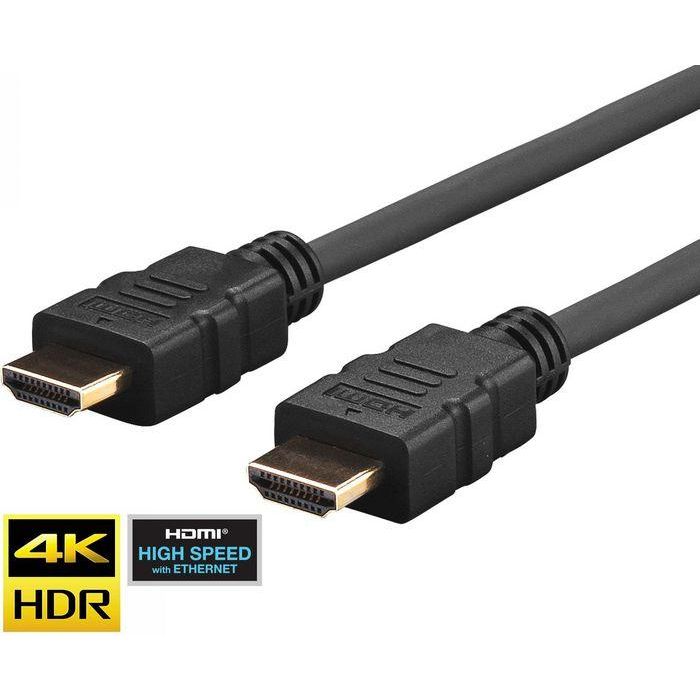 Vivolink Cable HDMI Pro 12.5m, Alta Velocidad 18Gbit con Ethernet, Soporta 4K@60Hz, HDCP 2.2, Flexible, para Instalaciones Fijas