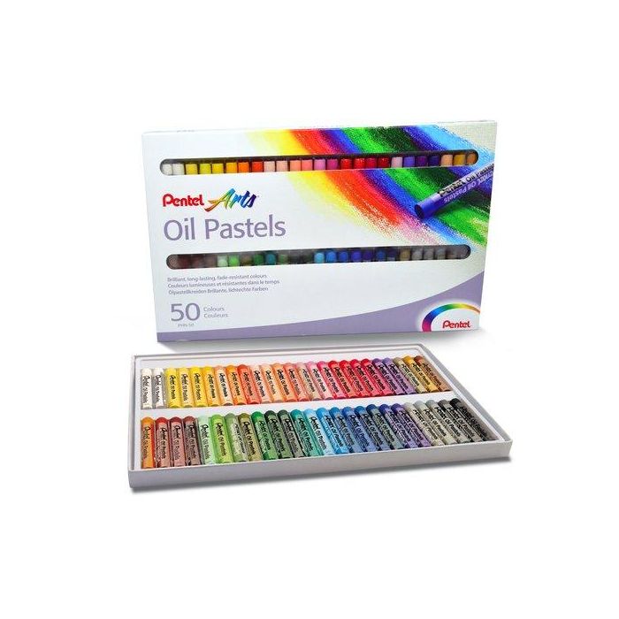 Ceras Pentel Oil Pastel Estuche De 50