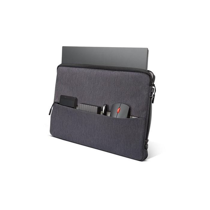 Lenovo Funda Maletín Urban para Portátil 14 pulgadas, Resistente al Agua, Interior Acolchado para Laptop, Ratón y Accesorios 2