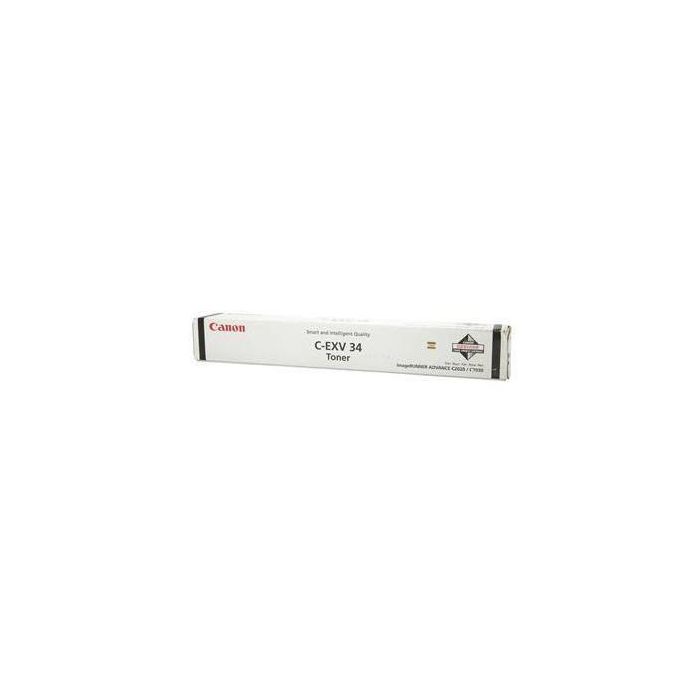 Canon C-EXV 34 Toner Original Negro 23000 páginas para iR ADV C2020L/C2020i/C2025i/C2030L/C2030i