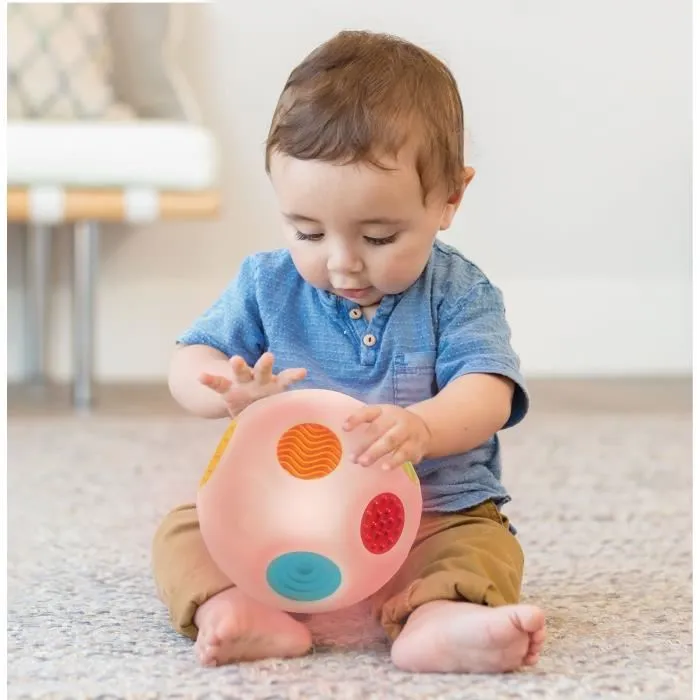Infantino Senso` Sound Ball Balón de Concientización Infantil Suave Sonoro Luminoso Multicolor para Bebés desde el Nacimiento 1