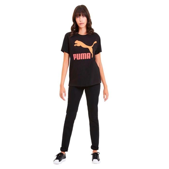 Camiseta de Manga Corta Mujer Puma Puma Classics Logo Tee Negro 3