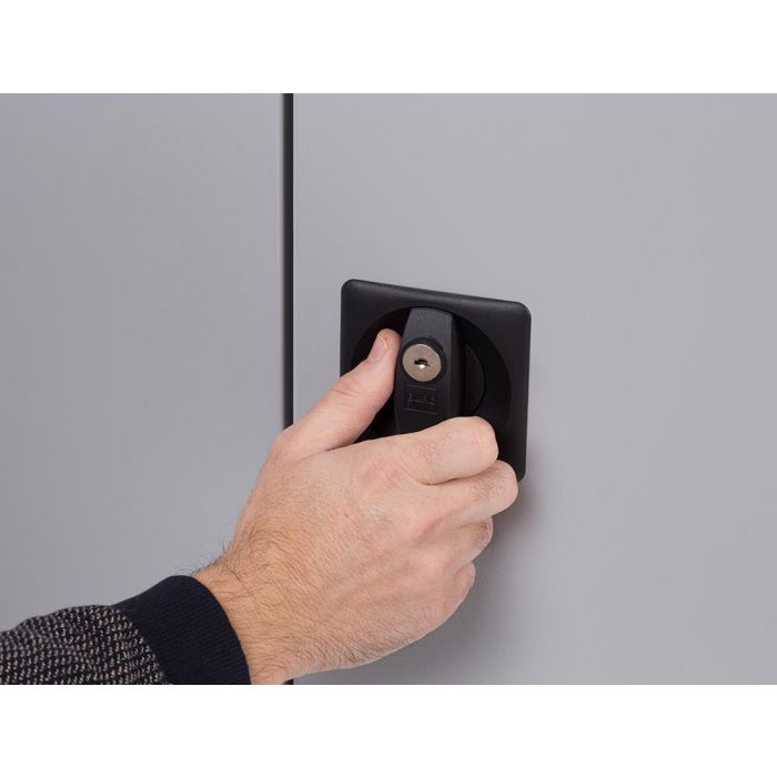 Rocada Armario Metálico 2 Puertas Batientes 4 Baldas 102x198x45 cm AC00 Gris/Gris