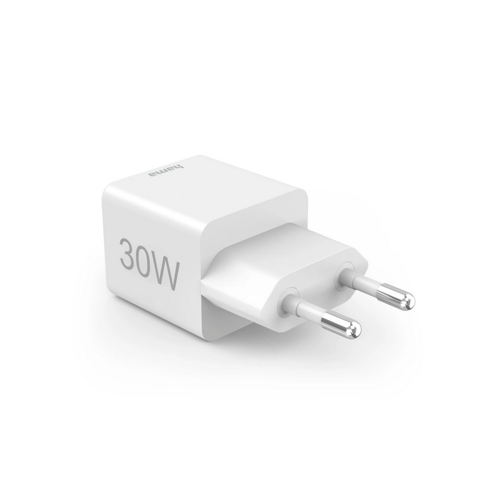 Hama Cargador de Pared 30W con USB-C y USB-A, Compatible con Power Delivery y Quick Charge 3.0, Blanco 2