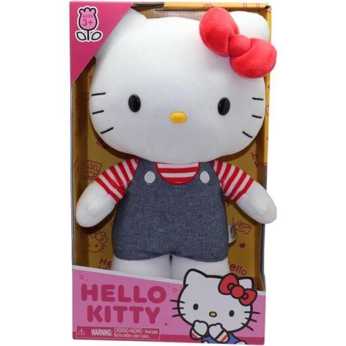 Hello Kitty HKT133 Peluche 30 cm Modelo Azul Vaquero para Niños +3 Años Hello Kitty HKT133 Peluche 30 cm Modelo Azul Vaquero para Niños +3 Años