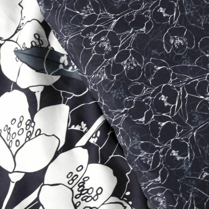 Juego de funda nórdica TODAY Mawira Azul marino Cama doble 260 x 240 cm Floral 1 Juego de funda nórdica TODAY Mawira Azul marino Cama doble 260 x 240 cm Floral 1