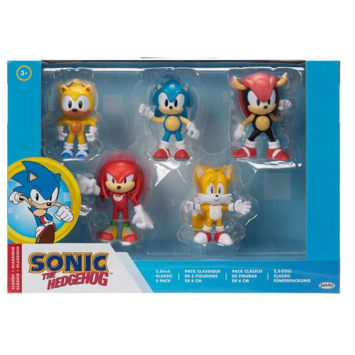 JAKKS PACIFIC Blister 5 figuras Sonic the Hedgehog 6cm