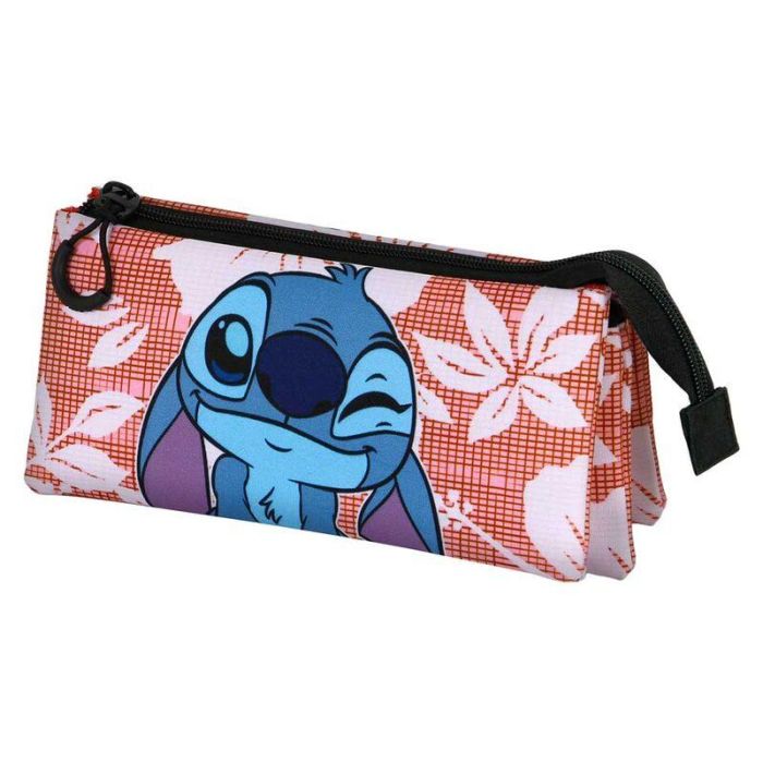 Disney Lilo y Stitch Portatodo Triple FAN 2.0 Maui Rosa - 3 compartimentos, cremallera, 11x23x7 cm 1 Disney Lilo y Stitch Portatodo Triple FAN 2.0 Maui Rosa - 3 compartimentos, cremallera, 11x23x7 cm 1