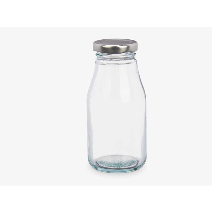 Botella Cristal Mini Tapa Plata 250 Ml Vivalto 5x13x5cm (48 Unidades) 1 Botella Cristal Mini Tapa Plata 250 Ml Vivalto 5x13x5cm (48 Unidades) 1