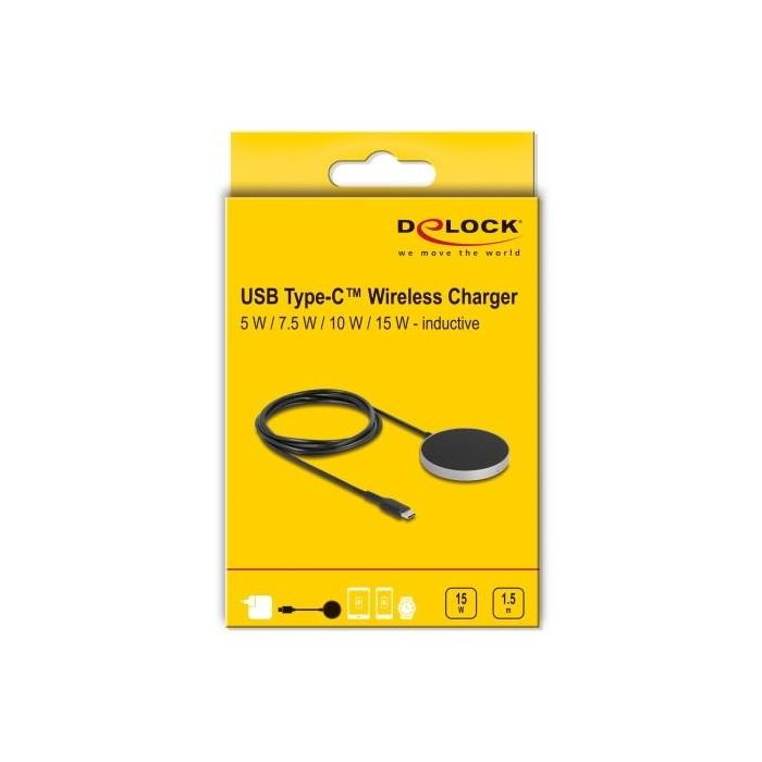 DELOCK Wireless Charger mit 5 W / 7.5 W / 10 W / 15 W - Induktives Ladepad 3