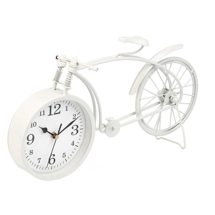 Reloj Forja Bicicleta Blanco 20Cm Giftdecor (4 Unidades) 2 Reloj Forja Bicicleta Blanco 20Cm Giftdecor (4 Unidades) 2
