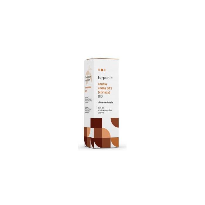TERPENIC Aceite Esencial de Canela de Ceylan Corteza 30% Aldehído Cinámico Bio 5ml Puro Cinnamomum zeylanicum