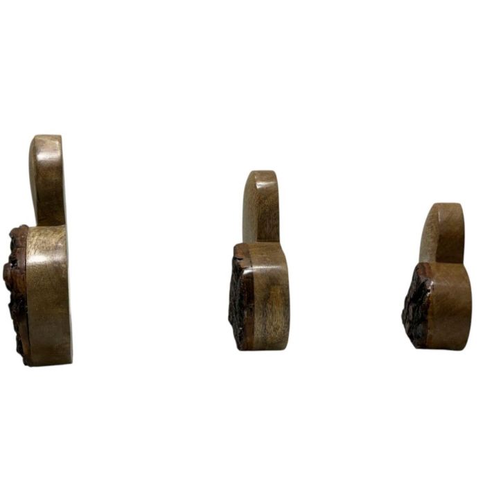 DKD Home Decor Set de 3 Decoracion Cottage Marron 2 x 18 x 16 cm 1