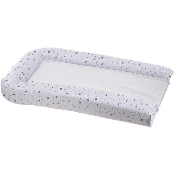 Domiva Cambiador de Bebé Acolchado PVC - 2 Esponjas Removibles para Recién Nacido - Blanco con Estampado de Estrellas 1 Domiva Cambiador de Bebé Acolchado PVC - 2 Esponjas Removibles para Recién Nacido - Blanco con Estampado de Estrellas 1