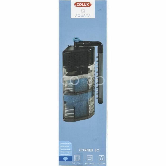Zolux ZOL3336023265292 Filtro de esquina interior para acuarios de 40-80 L, 300 L/h, 5 W 2