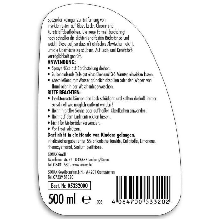Limpia Insectos Sonax SX05332000 500 ml 3