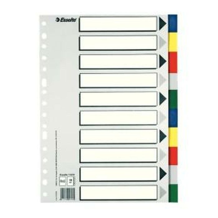 Separadores Esselte Multicolor 10 Hojas Din A4 (50 Unidades) 1 Separadores Esselte Multicolor 10 Hojas Din A4 (50 Unidades) 1
