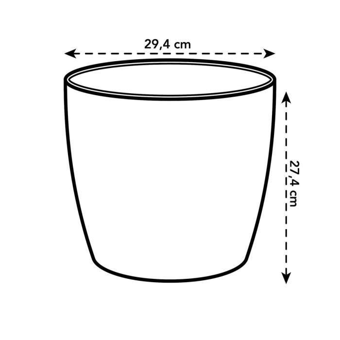 Elho Maceta Brussels Rond 30 Blanco Interior Ø 29,5 x H 27,1 cm 3 Elho Maceta Brussels Rond 30 Blanco Interior Ø 29,5 x H 27,1 cm 3