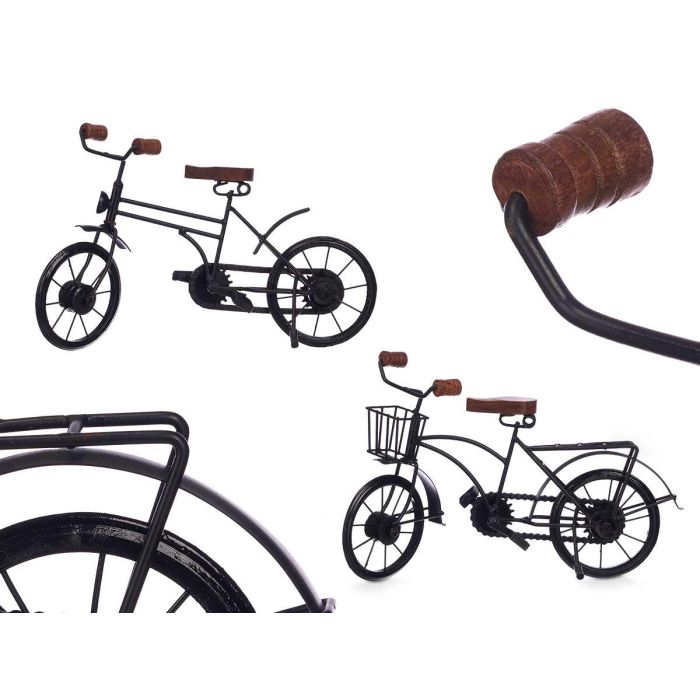 Bicicleta Mediana Negra Giftdecor - 34x21x11 cm, Hierro, Madera, Plástico (8 Unidades) Bicicleta Mediana Negra Giftdecor - 34x21x11 cm, Hierro, Madera, Plástico (8 Unidades)